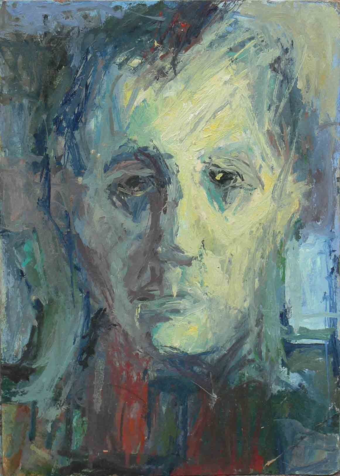 Sketch of a male face by Mariusz Kaldowski