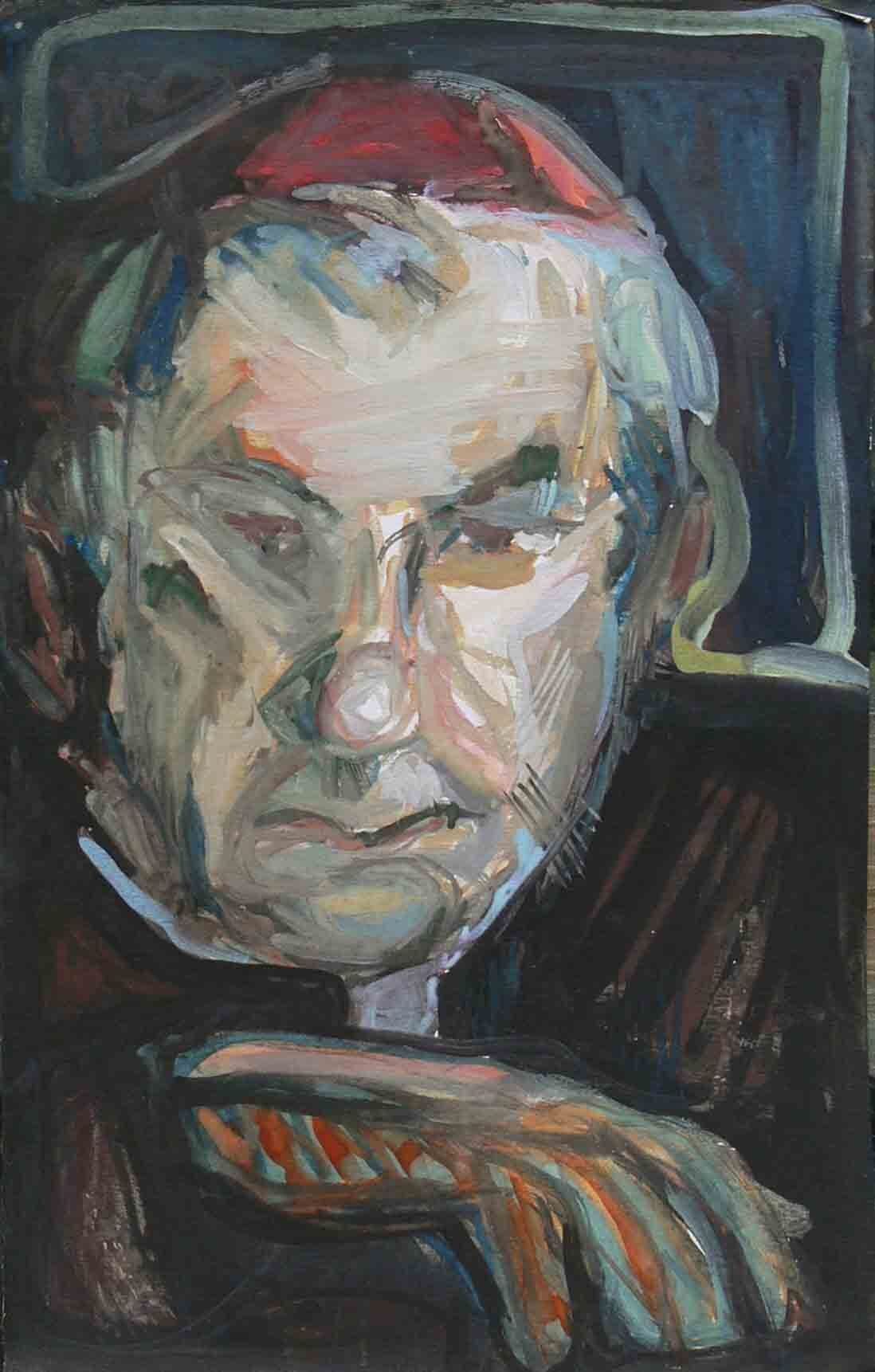 Archive painting of a bishop by Mariusz Kaldowski