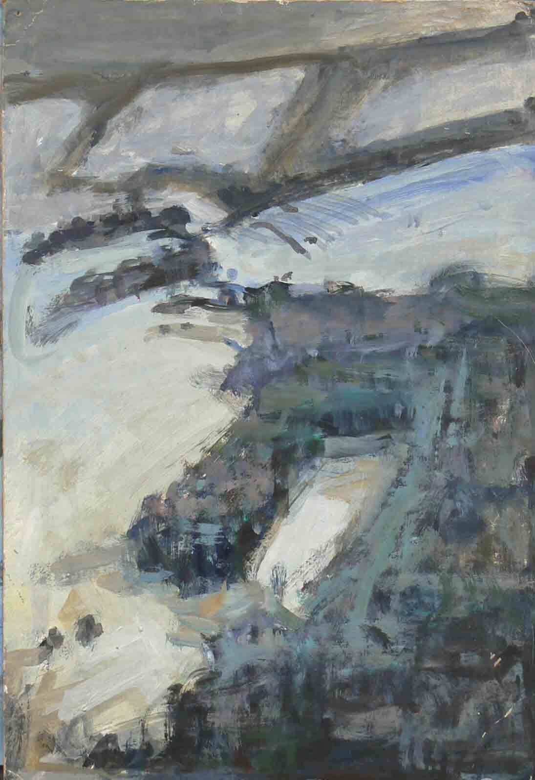 Abstract archive sketch of winter landscape by Mariusz Kaldowski