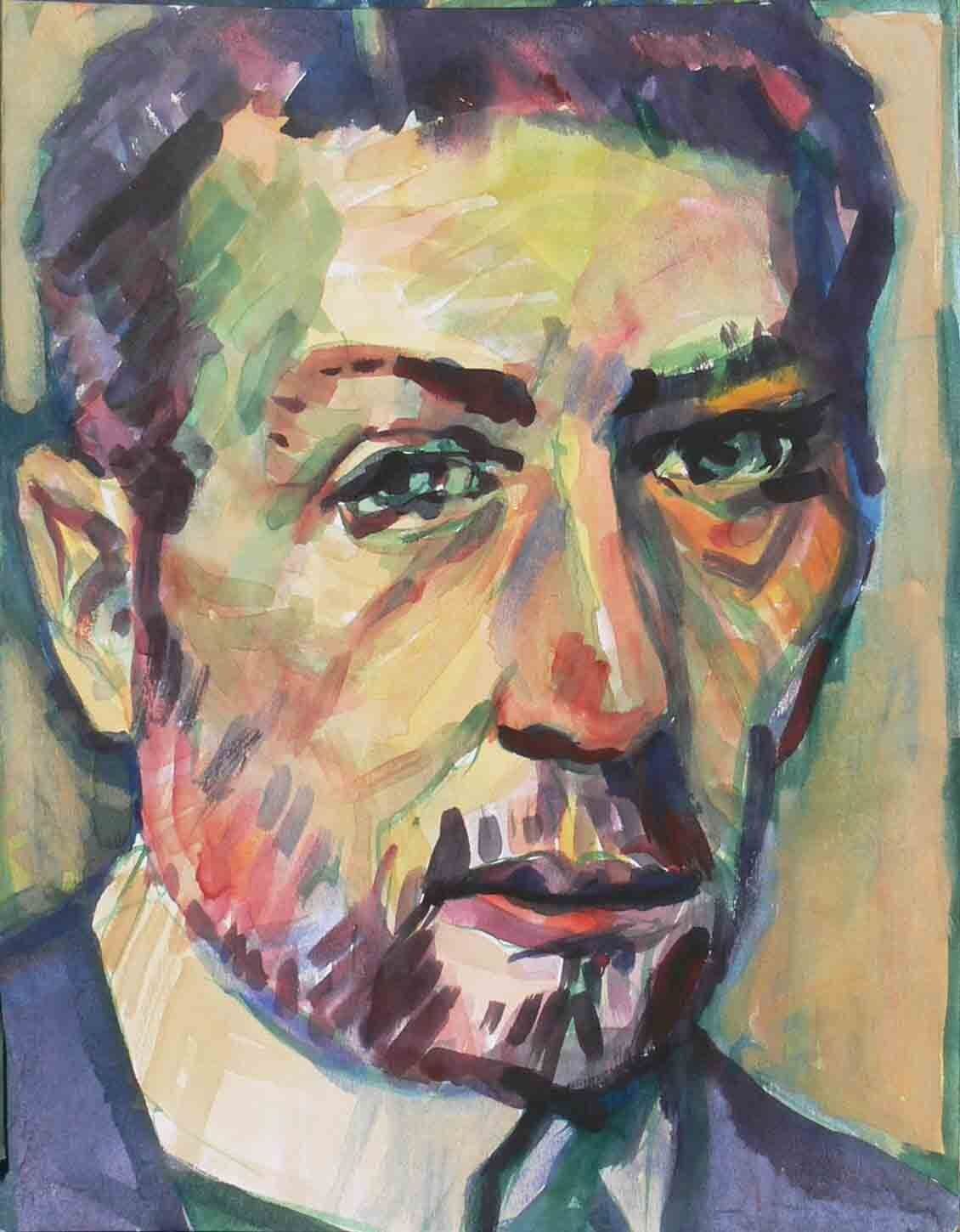 Expressionistic portrait by Mariusz Kaldowski