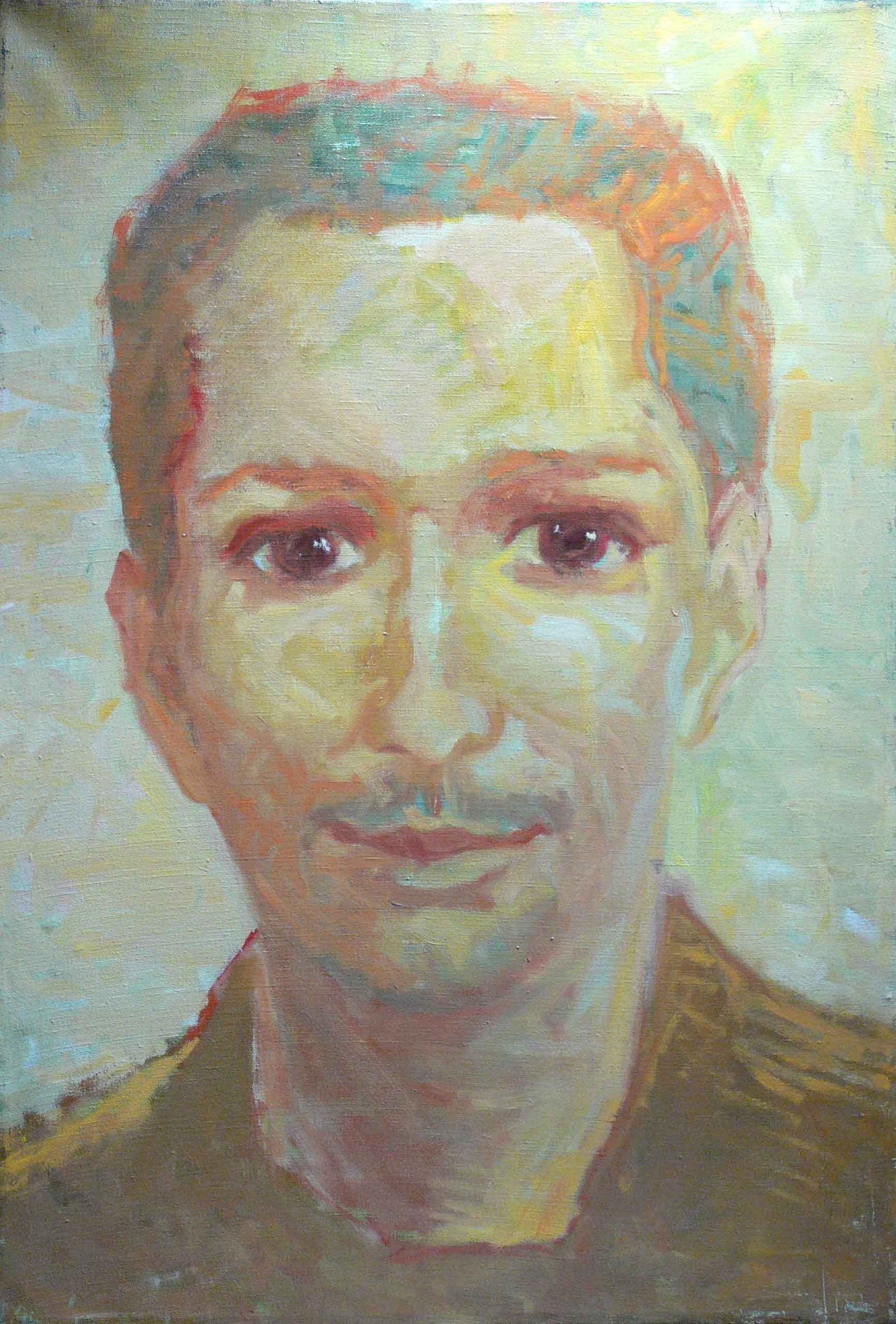 Portrait of a male with brown eyes by Mariusz Kaldowski