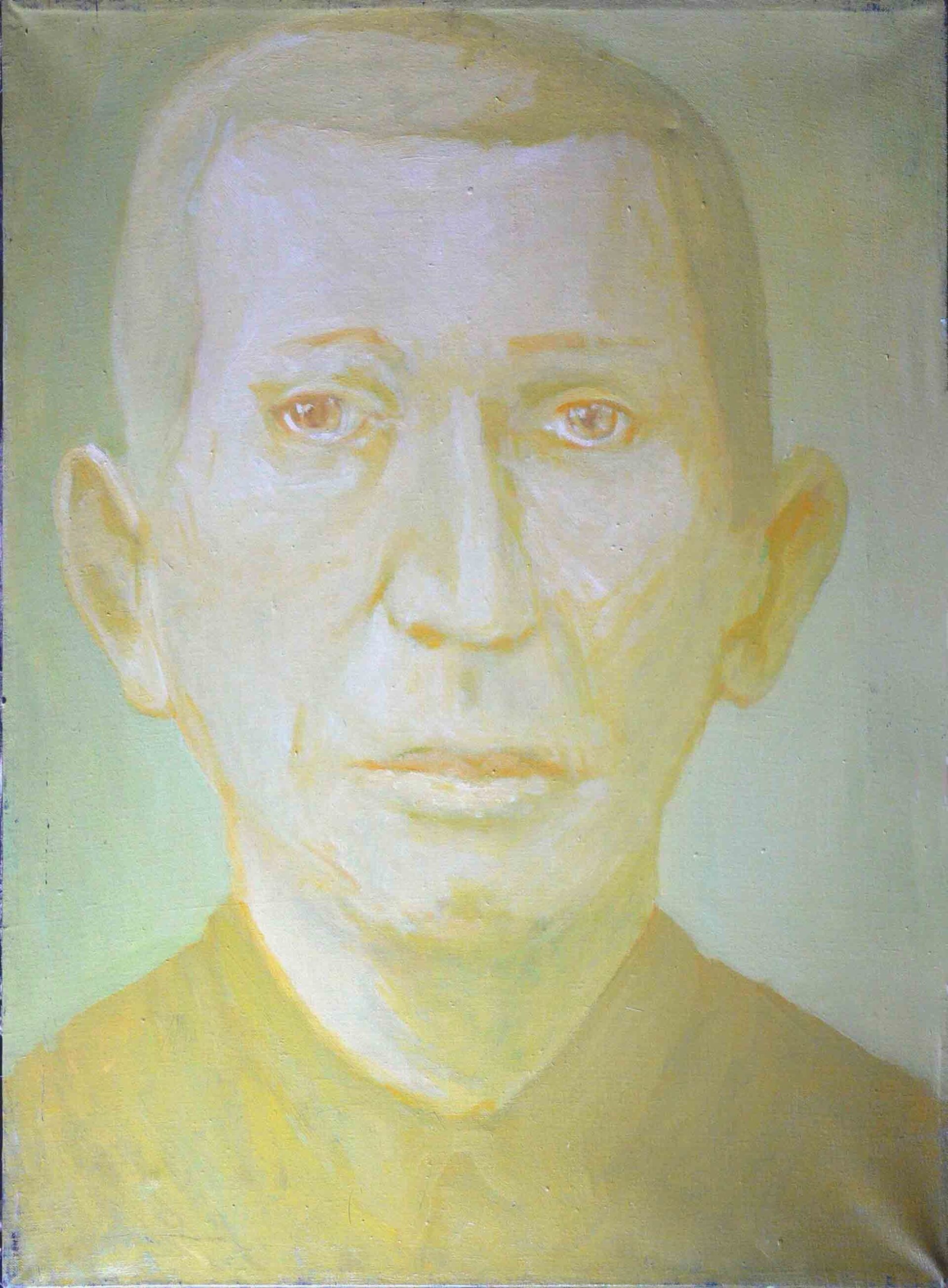 Miscellaneous archive study painting of a male face by Mariusz Kaldowski