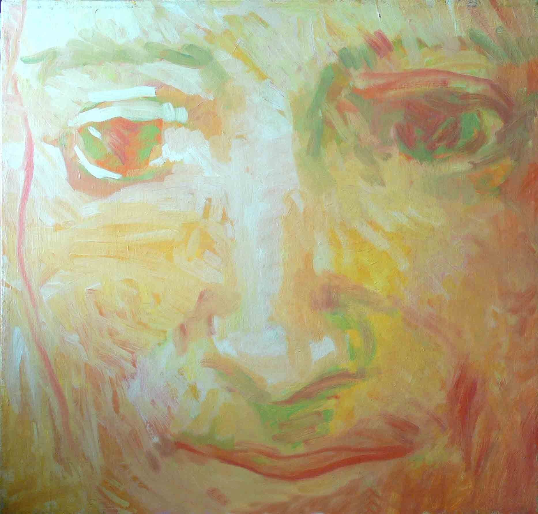 Figurative archive impressionist work of a face by Mariusz Kaldowski