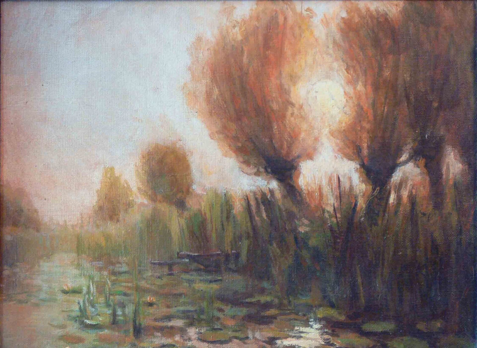 Archive landscape sketch of willows by Mariusz Kaldowski