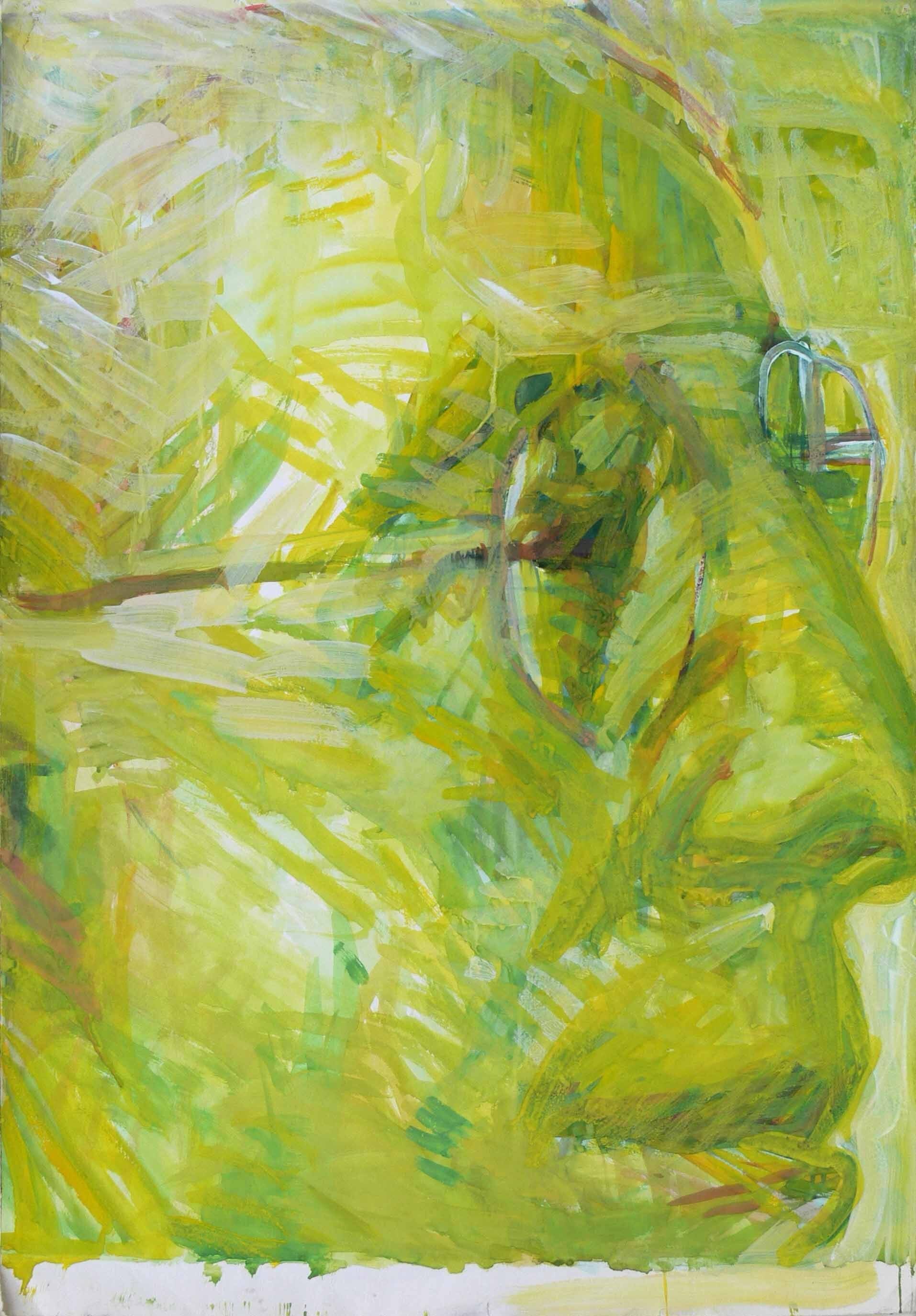 Male portrait with glasses in green, from Mariusz Kaldowski archives.