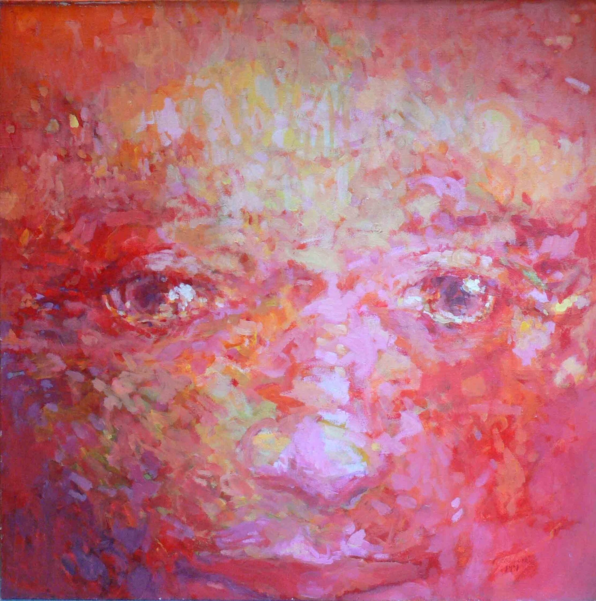 Experimental archival portrait of a young male by Mariusz Kaldowski