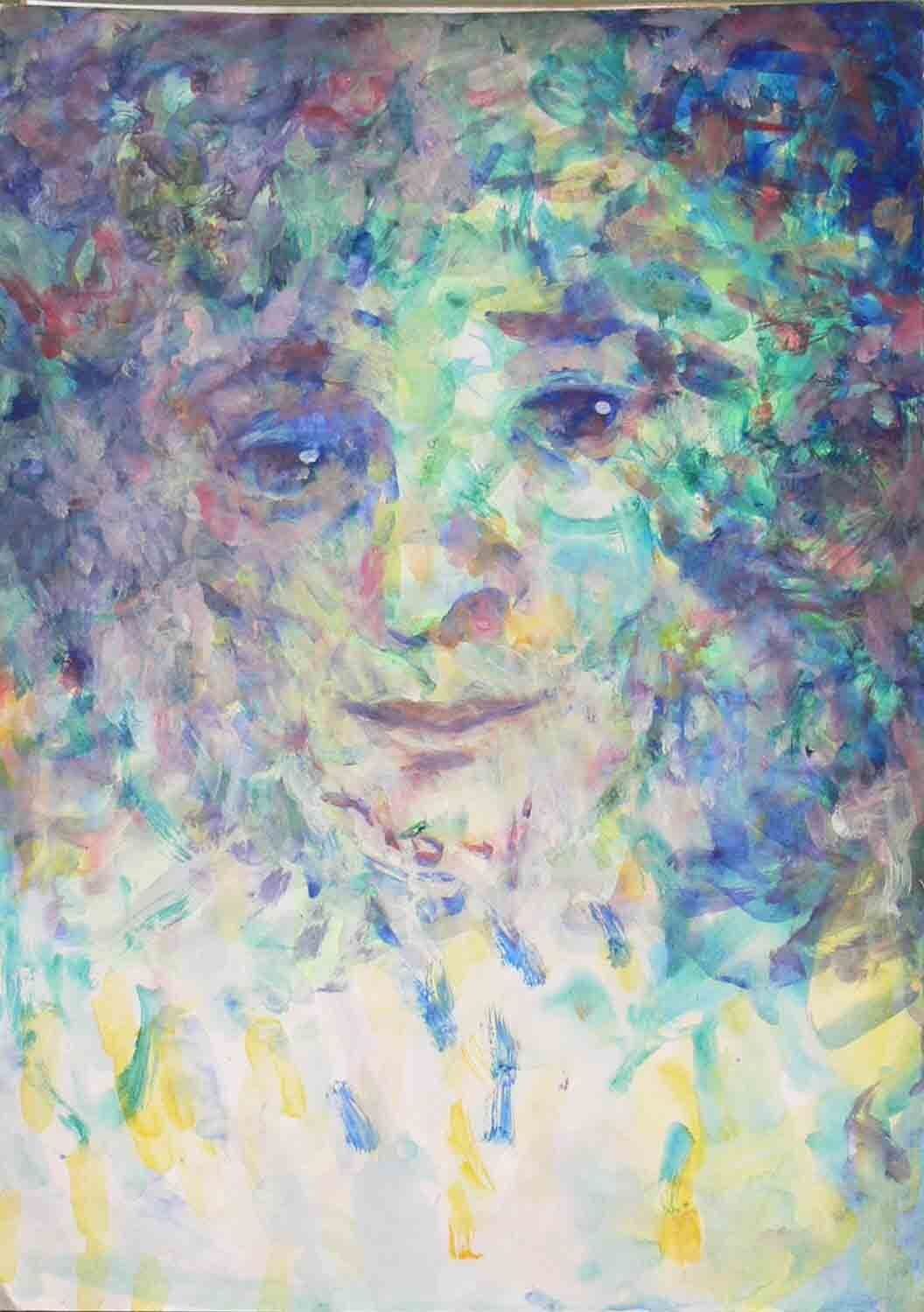Archive experimental piece of a female face by Mariusz Kaldowski