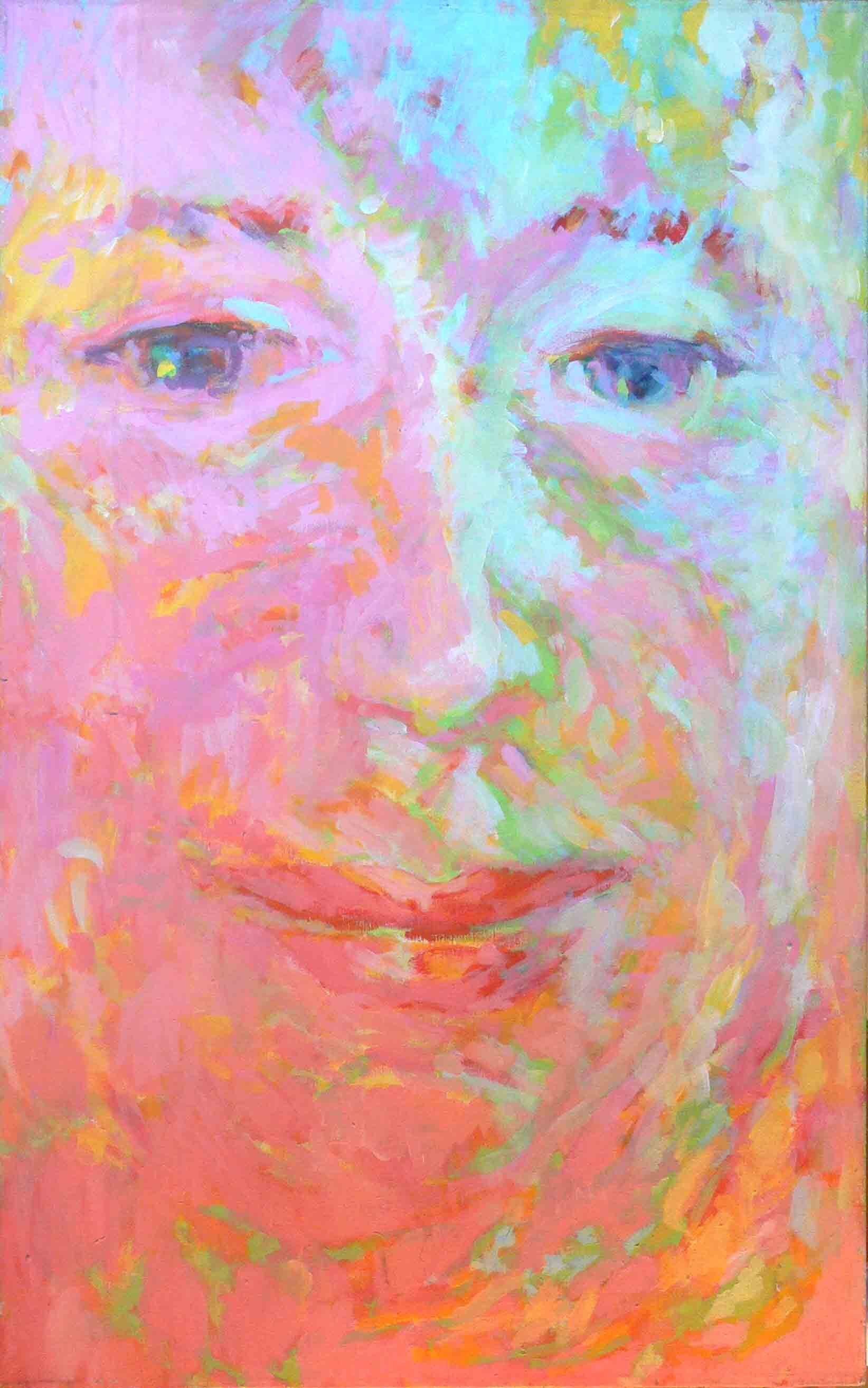 Figurative archive work of a face by Mariusz Kaldowski