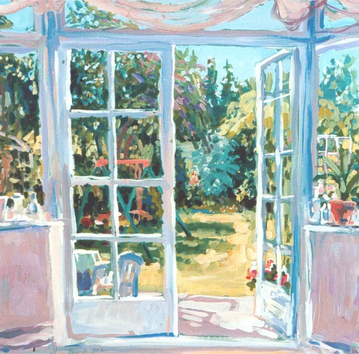 Archive abstract impression of conservatory door by Mariusz Kaldowski