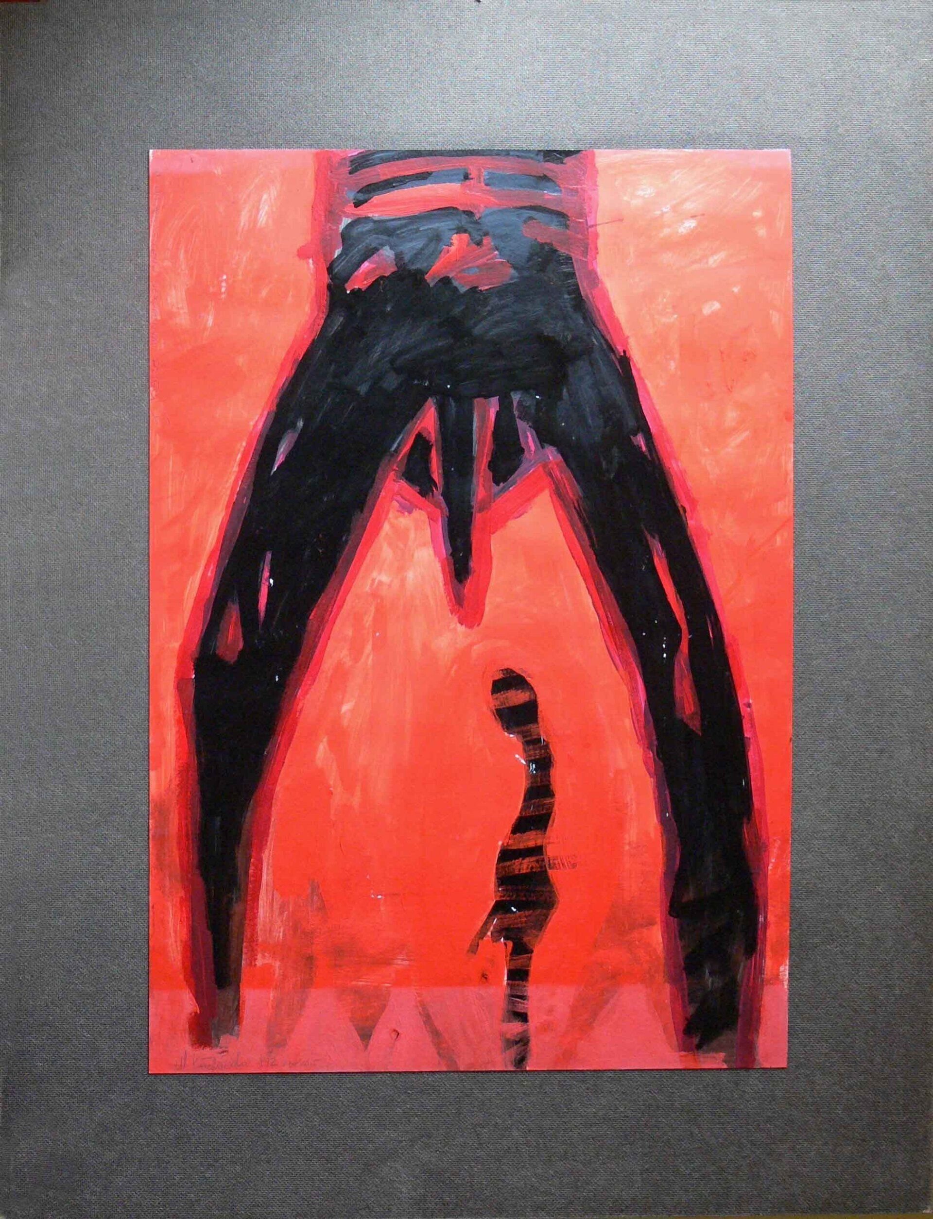 black and red graphic expressions on social issues