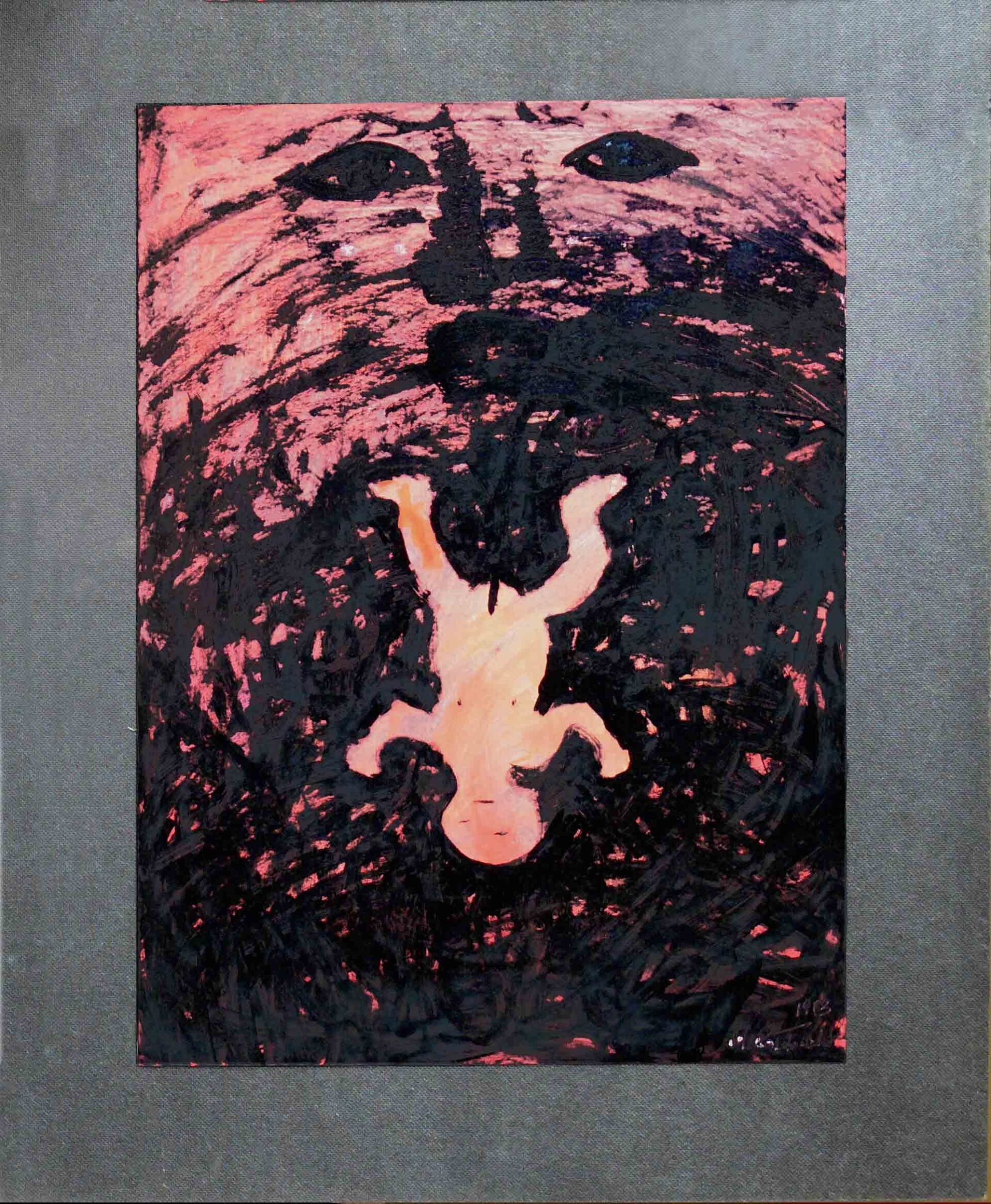 graphic art showing trauma of birth