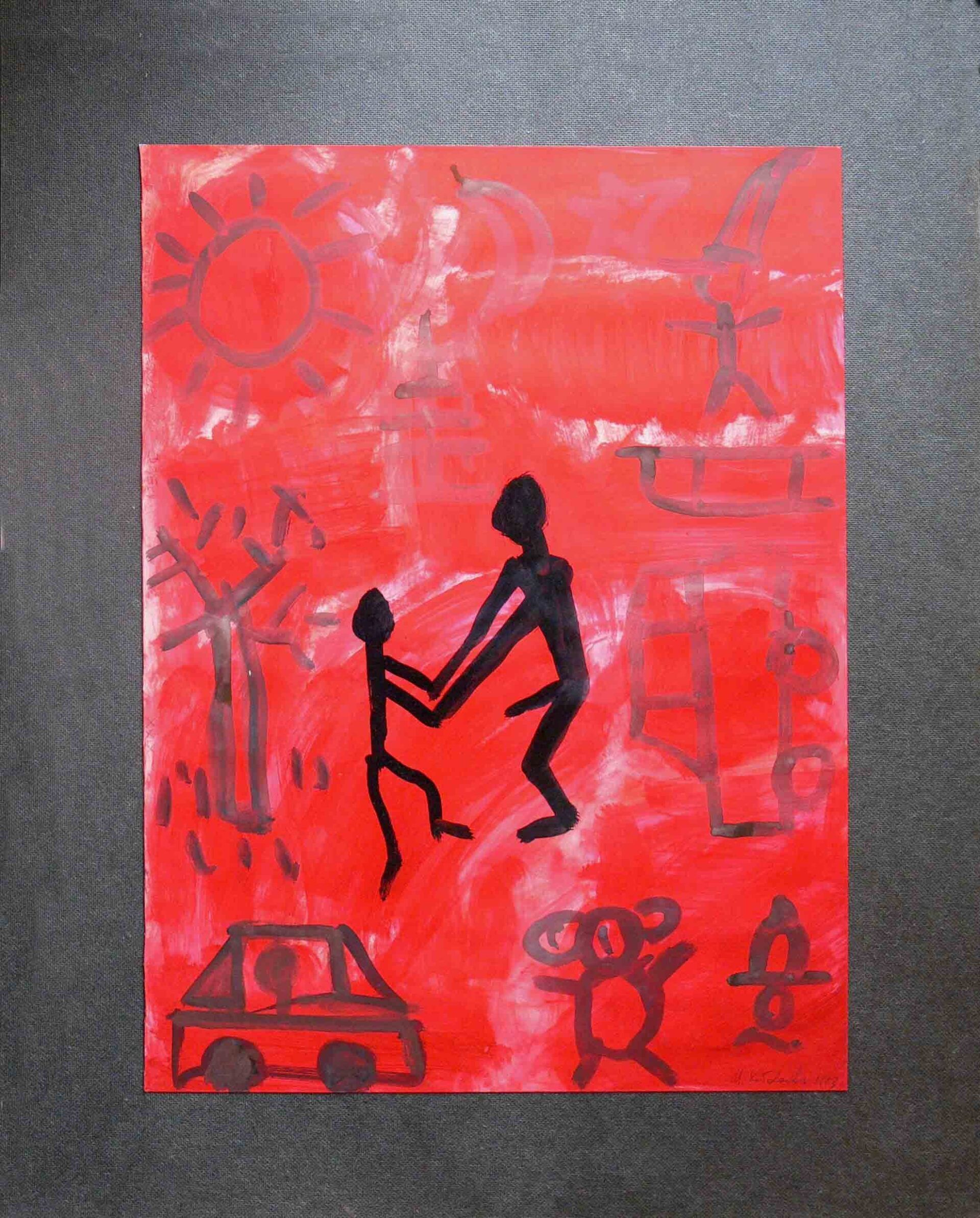 two black dancing figures showing social issues