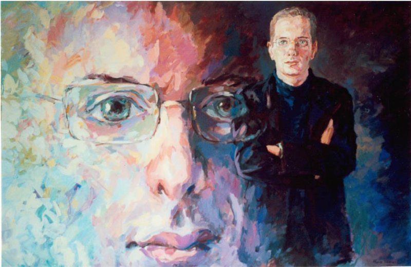Portrait of Gus Ambler by Mariusz Kaldowski — acrylic on canvas