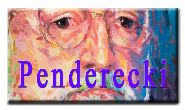 Portrait of Krzysztof Penderecki by Mariusz Kaldowski, acrylic on canvas