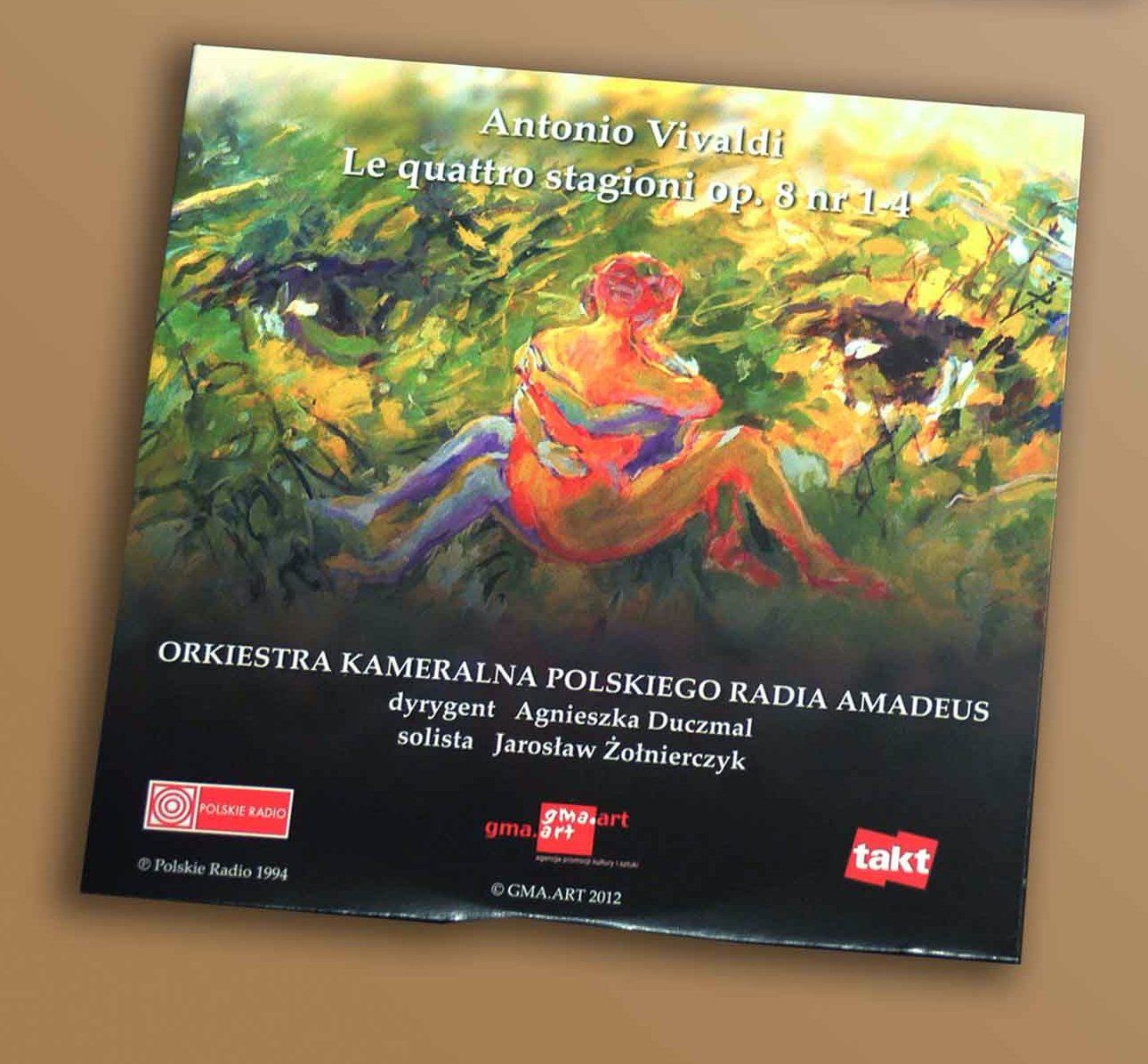 Vivaldi CD with cover of Four Seasons, Four Stages of Life by Mariusz Kaldowski