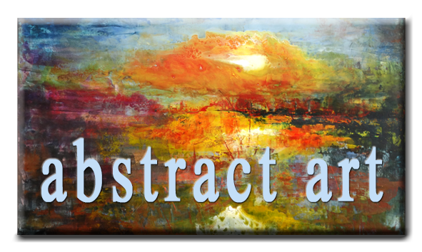 Abstract painting 'Sunset' by kasia Kaldowski, acrylic on canvas 
