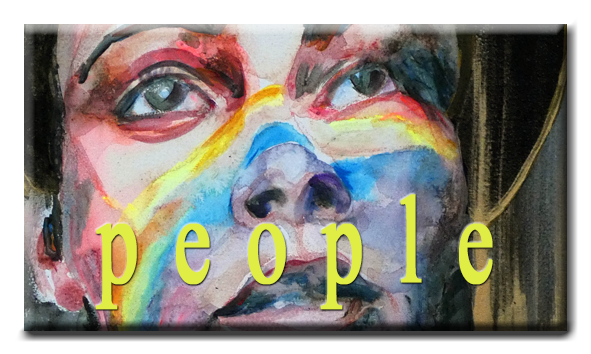 Painting 'Iris' by Kasia Kaldowski, acrylic on canvas , symbolising LGBTQ issues