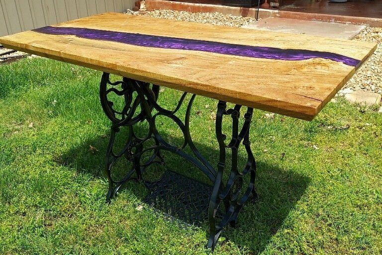 purple river table - coffee table - UC Woods