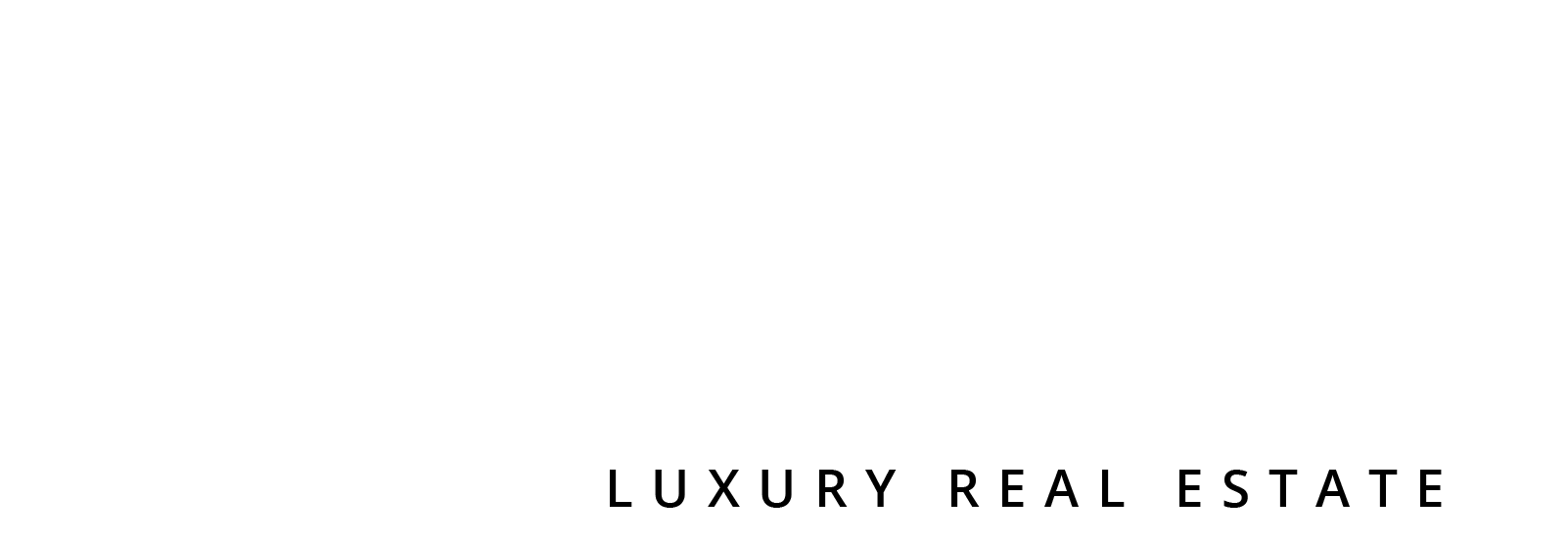 A white background with the words luxury real estate written on it.