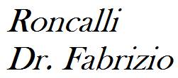 Roncalli Dr. Fabrizio - Logo