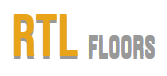 RTL Floors RTL Floors logo with the letters RTL in gold and the word Floors in grey.