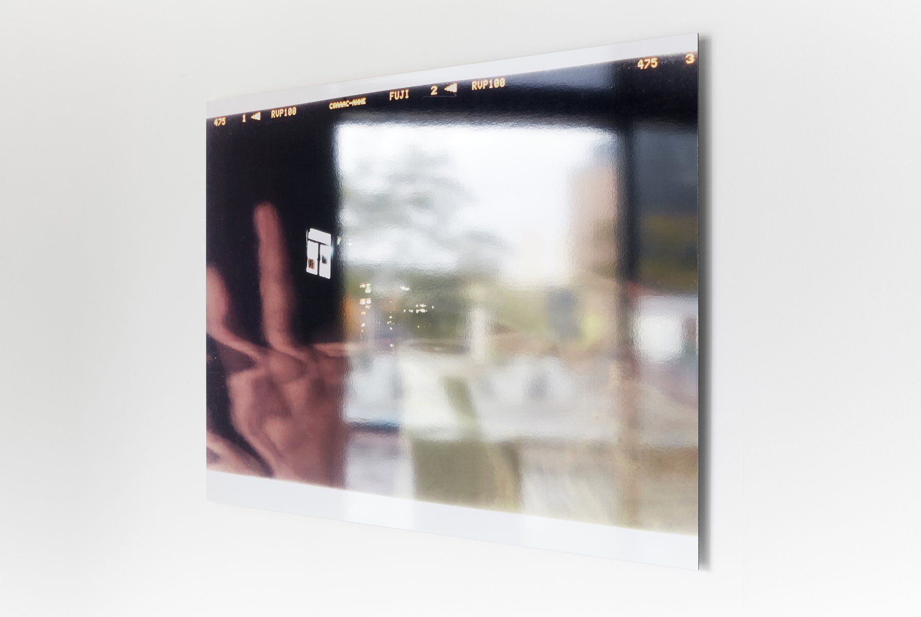  View from Kai Yuen Street, date unknown. Fujifilm RVP100F slide film (Kodak E100VS slide film discontinued), 120mm. 2019, 90x120cm, digital c-print. Installation view of Abridge at Verge Gallery. Courtesy Verge Gallery, photographed by Zan Wimberley. 