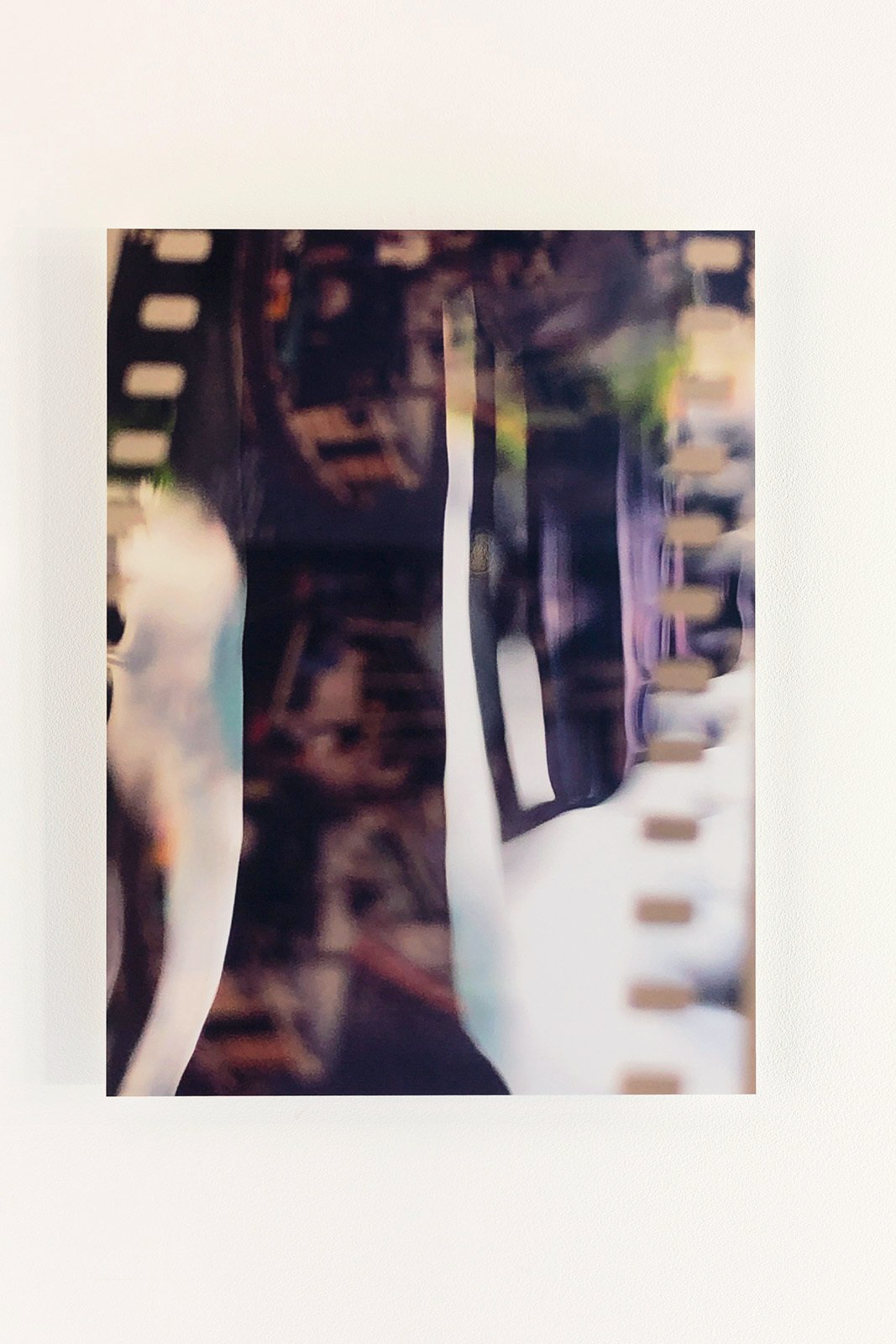  Lei Yue Mun, 1999. Kodak E100VS slide film, 135mm.  2020,  37.5x50cm, digital c-print. Installation view, photographed by Jessica Maurer. 
