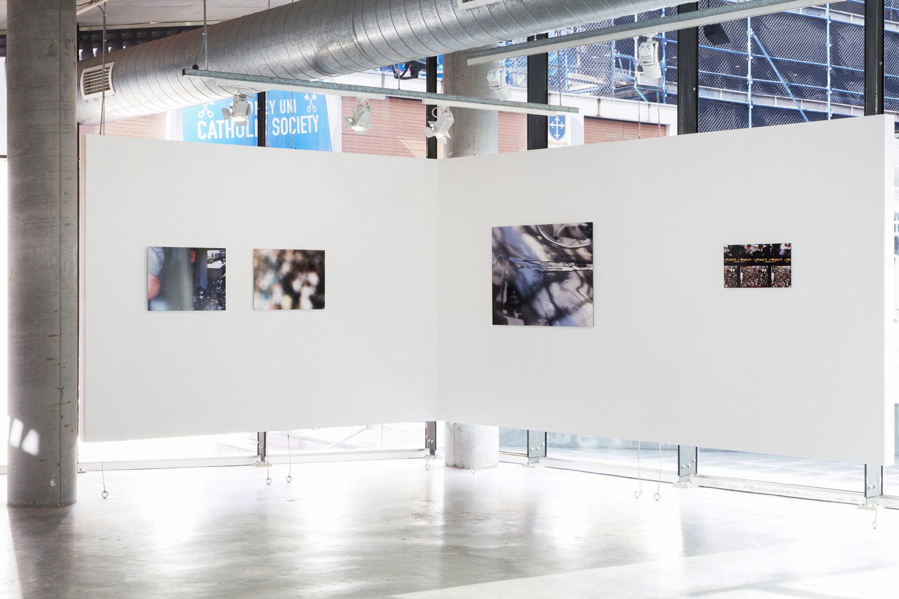  Installation view of Abridge at Verge Gallery. Courtesy Verge Gallery, photographed by Zan Wimberley. 