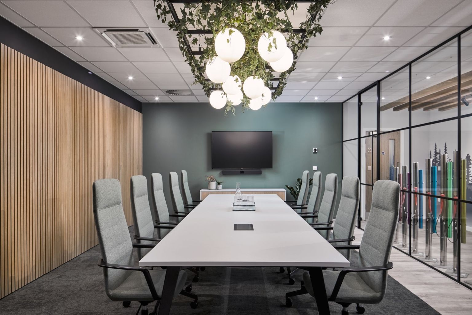 large grey conference room