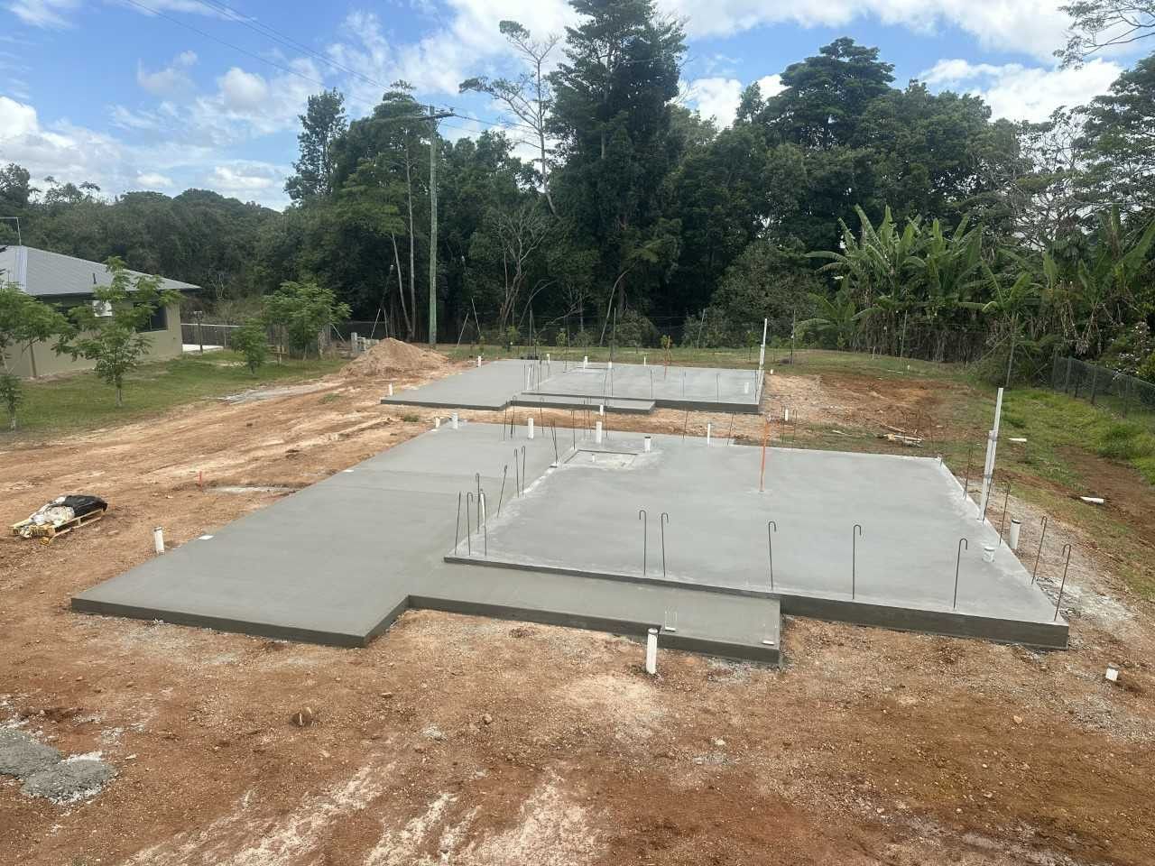 A Concrete Slab Foundation Of A Small Building— Wieland Contracting In Tolga, QLD
