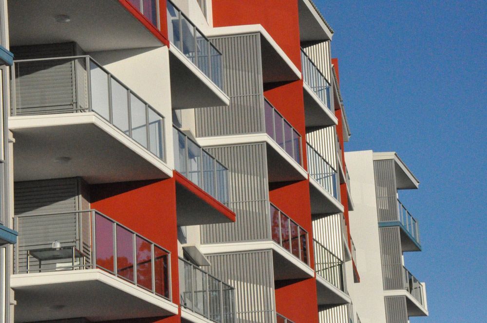 Aluminium Shutters In A High-rise Building