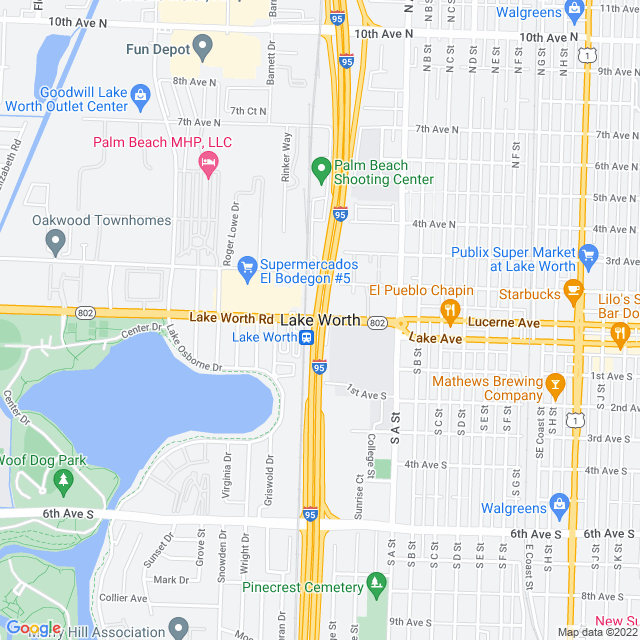 Map of business location