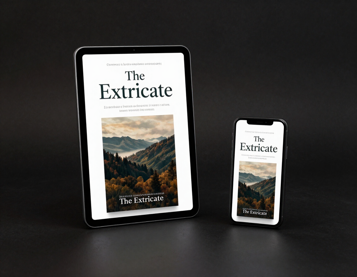 The Extricate eBook on tablet and phone