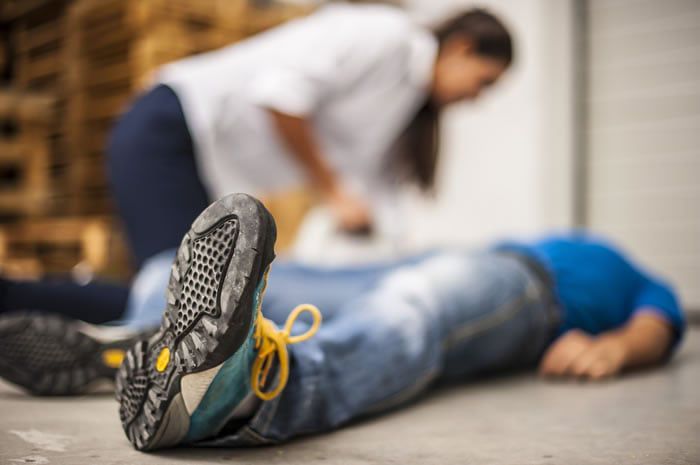 Worker On Floor After Injury