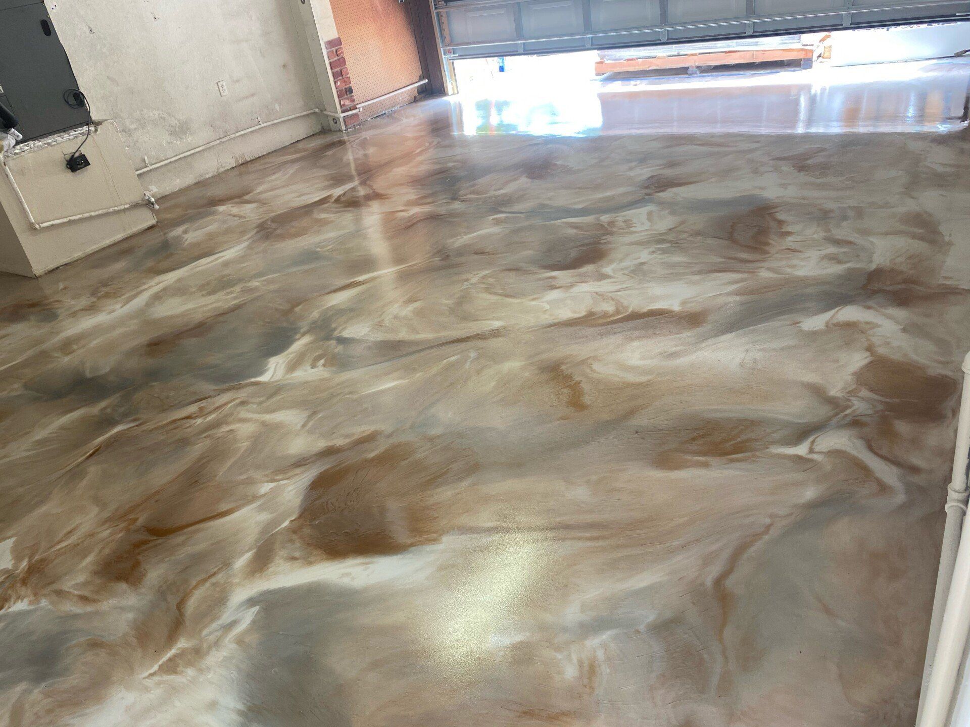 Garage with Epoxy Flooring
