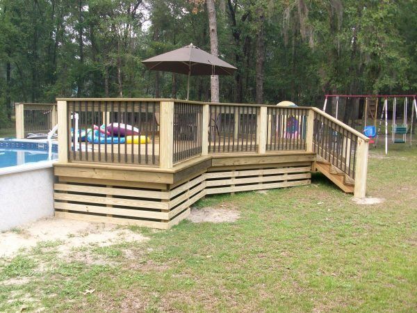 Wooden Deck Near Pool — Orange Park, FL — Custom Quality Builders LLC