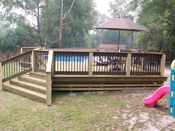 Deck Near Pool — Orange Park, FL — Custom Quality Builders LLC