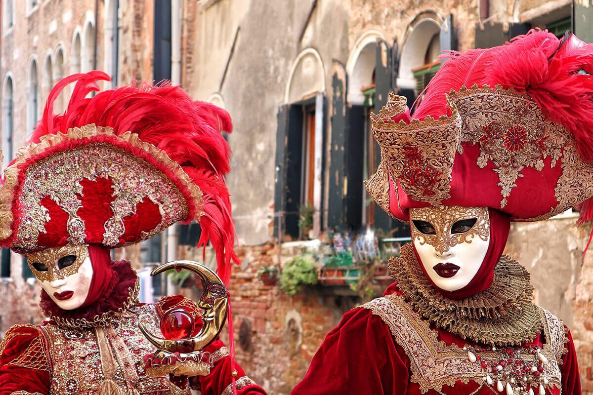 Traditional Venetian Carnival masks