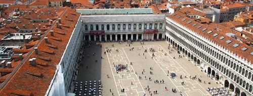 Aerial view of St. Mark's Square