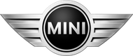 MINI car logo: black circle with 