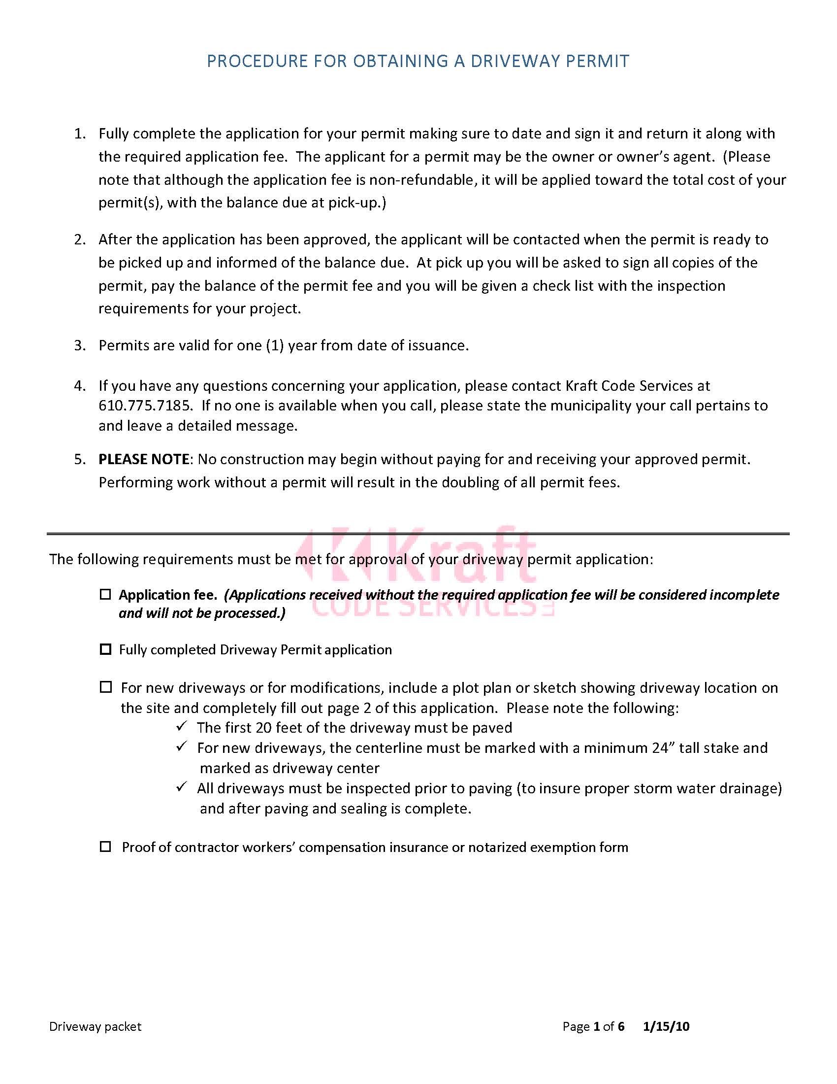 Pellet Stove Permit Application