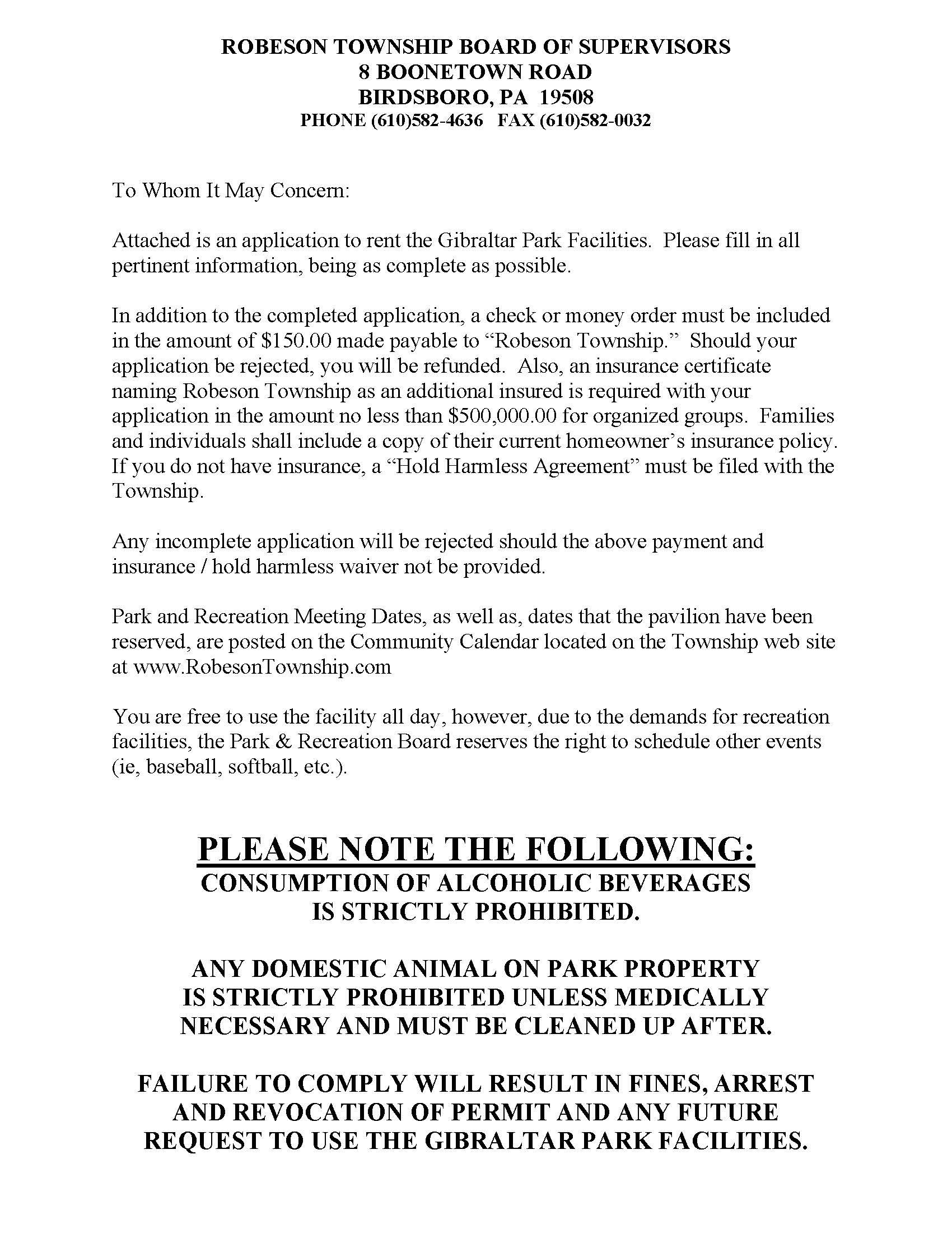 GP Pavilion Application