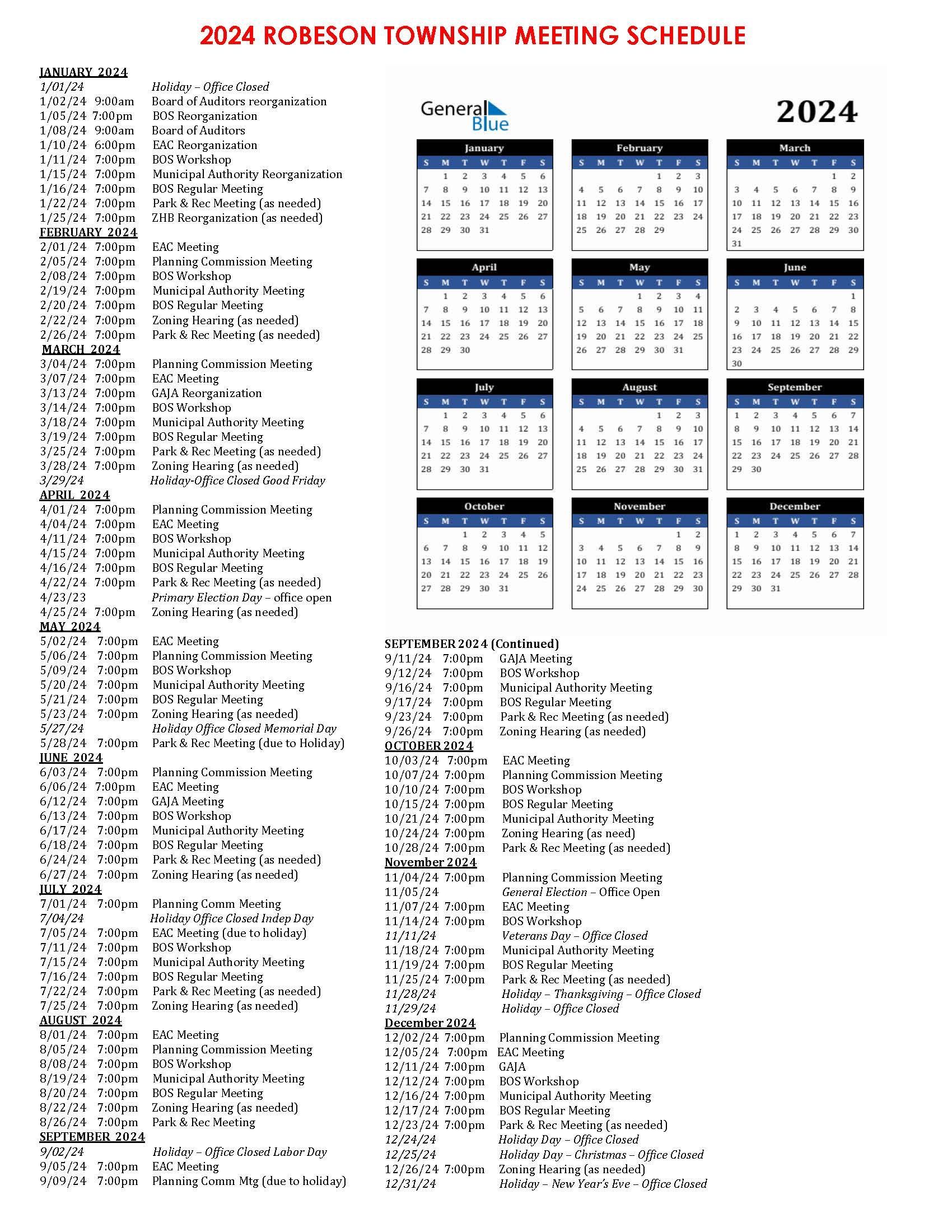 a calendar for the year 2024 is shown on a white background .