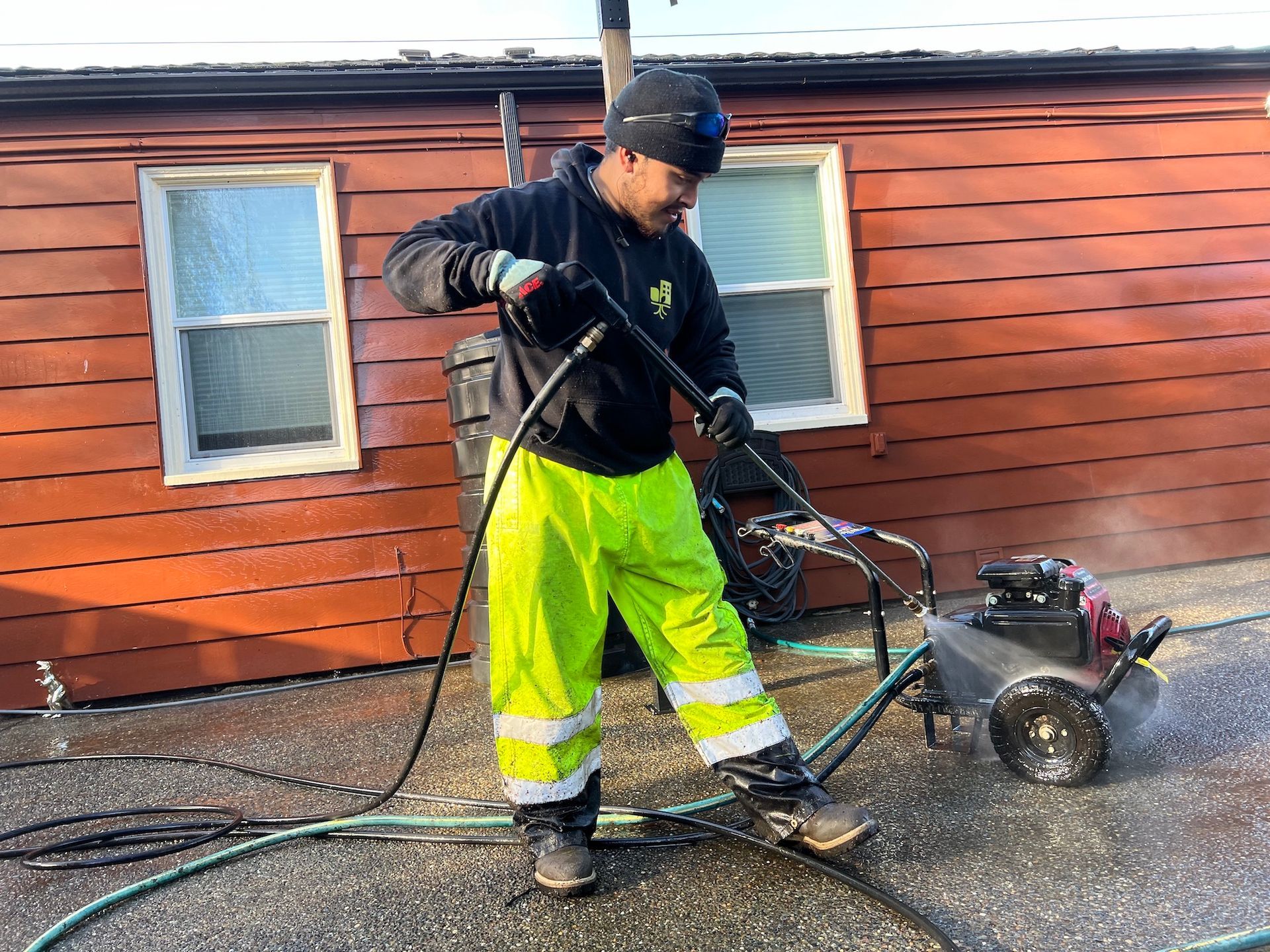 pressure washing
