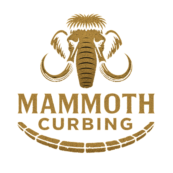 A logo for d & c curbing llc concrete curb edging