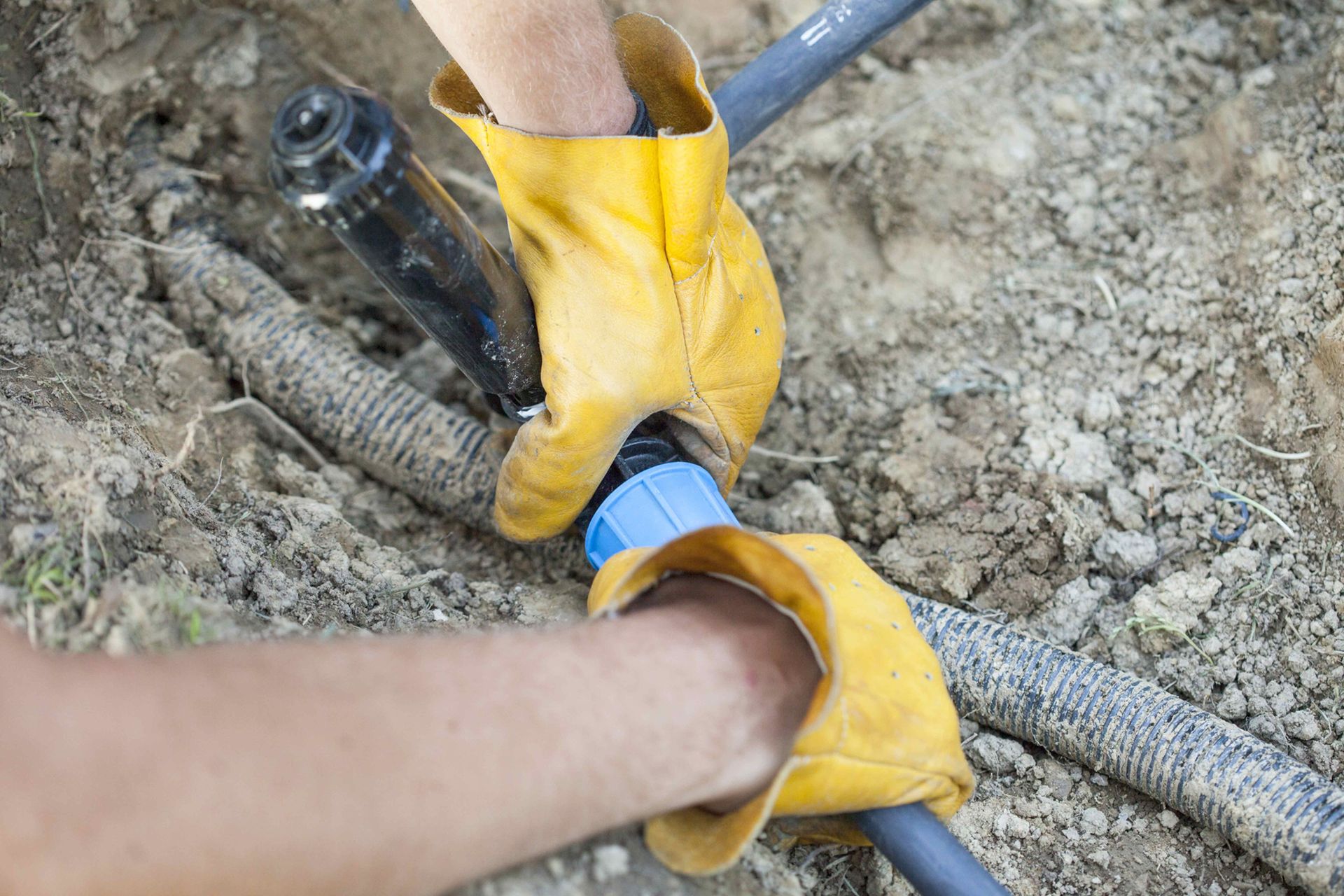 Installing Irrigation System — Pittsburg, CA — Expert Plumbing & Rooter Installing Irrigation System — Pittsburg, CA — Expert Plumbing & Rooter
