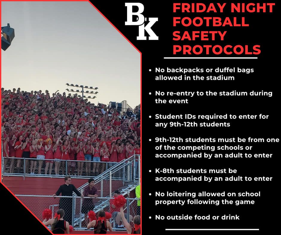 Football game safety protocols.
