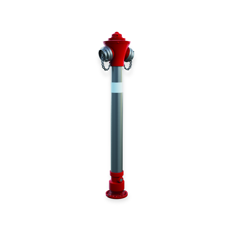 Bovengrondse brandkraan hydrant DN80 met dubbele afsluiting
