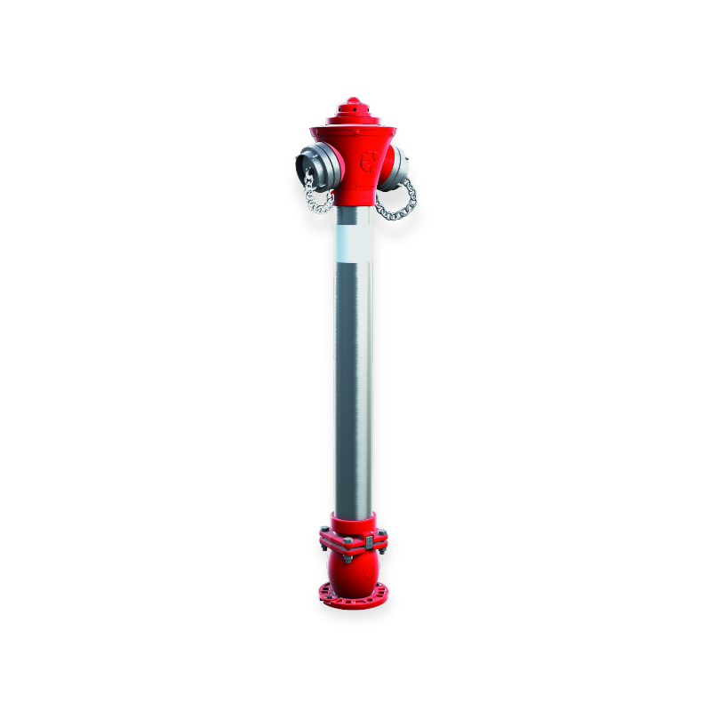 Bovengrondse brandkraan hydrant DN80 met dubbele kogelsluiting