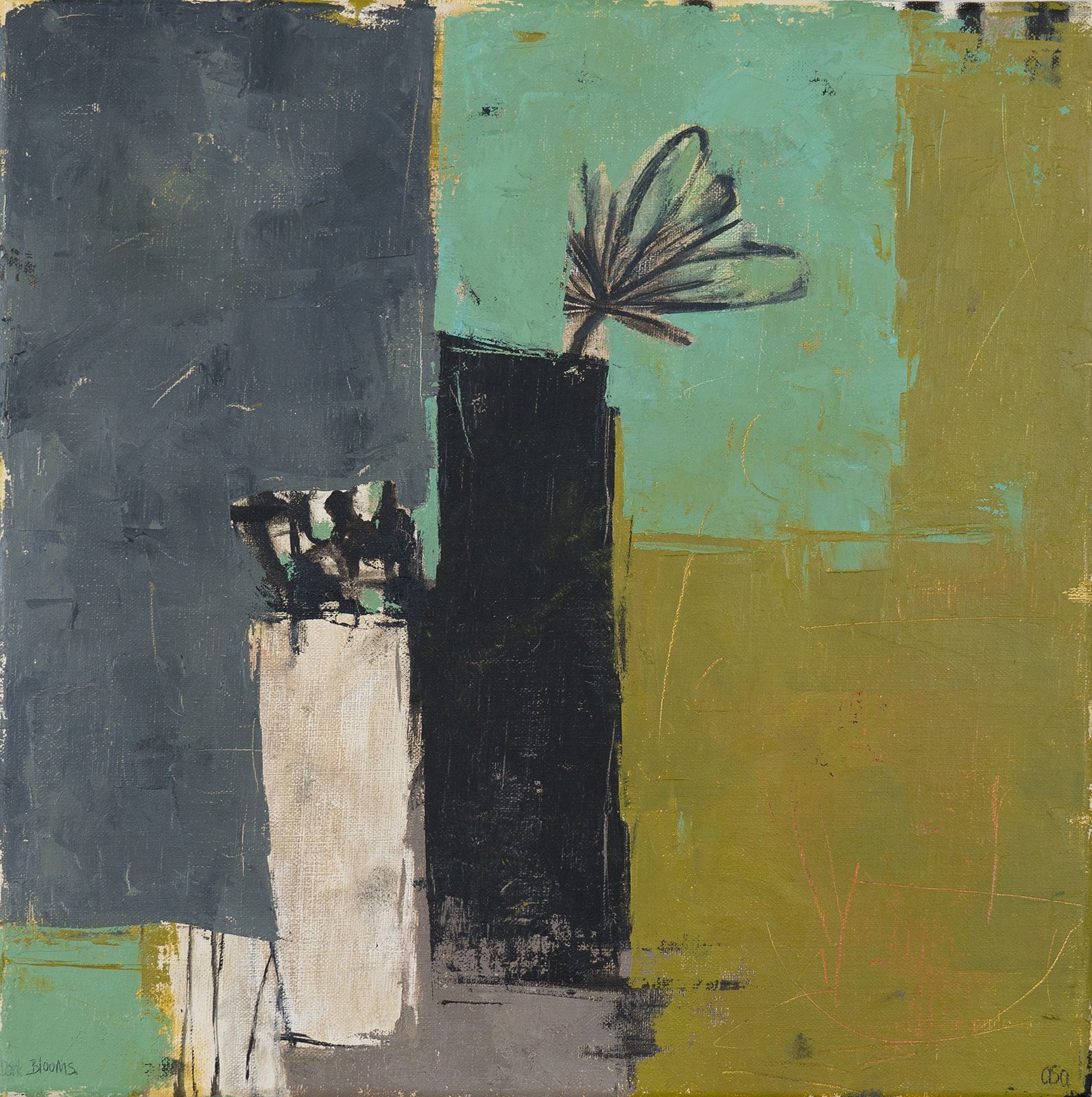Dark Blooms Oil on Linen 45cm x 45cm £1,700